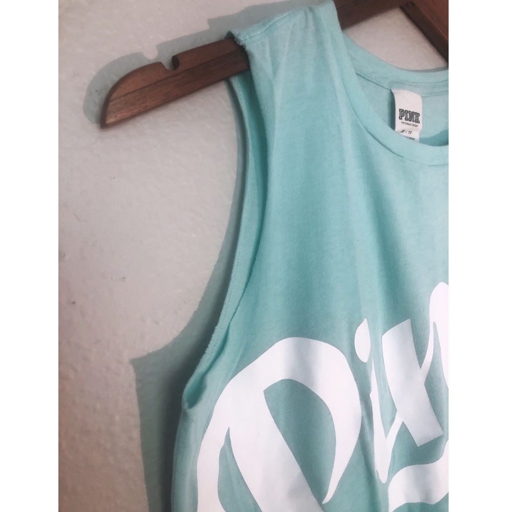 PINK Victoria’s Secret Teal Ombré Tank Top - Picture 5 of 7